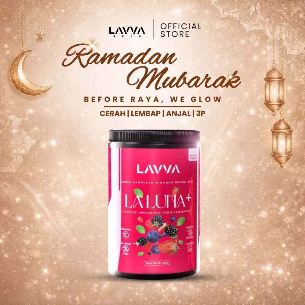 LAVVA | LA LUNA+ MIX BERRY DRINK | 60X Glowing Hydrating Drink Supplement, Anti-ageing BOTOX HALAL