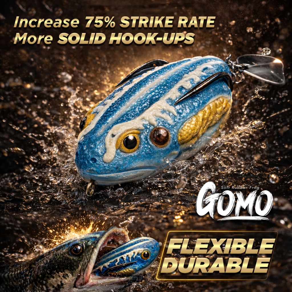 EXP GOMO Soft Rubber Frog EXP Soft Frog Murah Haruan Killer Katak Casting Umpan Katak Thailand Rubber Lure Haruan