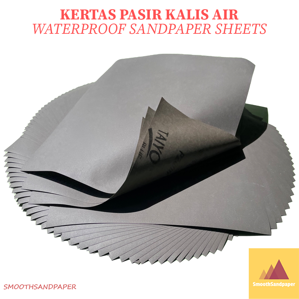 [Ready Stock] Waterproof Sandpaper 9"x11" P060-P2000 | Kertas Pasir Cat Kereta, Kayu, Logam | 防水砂纸 汽车木工