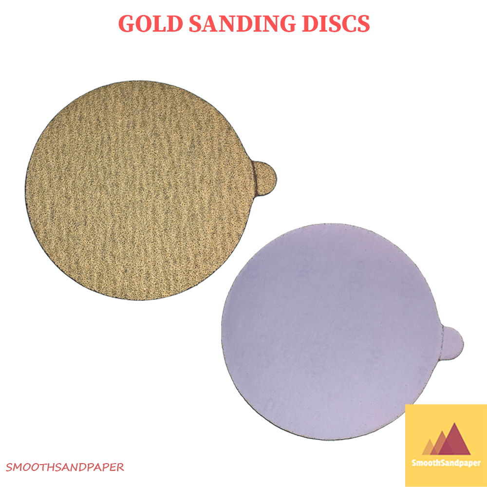 Gold Sanding Disc 5" with PSA Back | 50pcs/Box | P60-P320 Grit | Ideal for Wood image 2