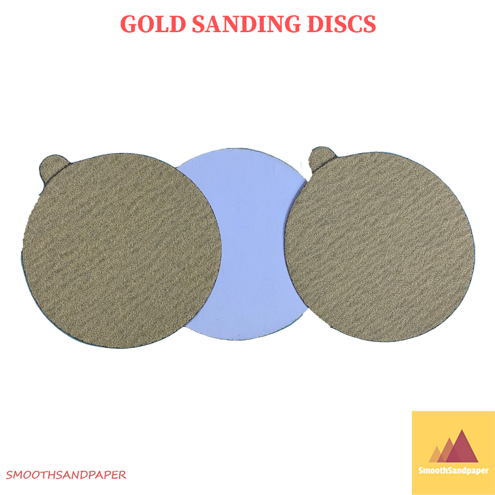 Gold Sanding Disc 5" with PSA Back | 50pcs/Box | P60-P320 Grit | Ideal for Wood image 3