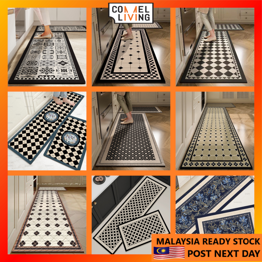 Kitchen Quick Drying Diatom Mud Mat Non-Slip Good Absorbent Carpet Bathroom Alas Kaki Bilik Mandi