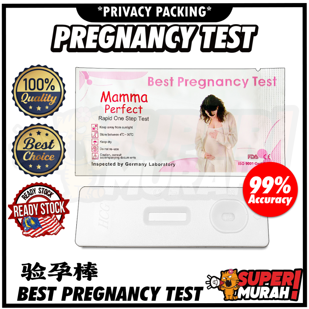 Pregnancy Test HCG 1 Pcs Pregnant Tes Strip/Cek Kehamilan One Step Urine Test Early Detection /Cek Mengandung/UPT test