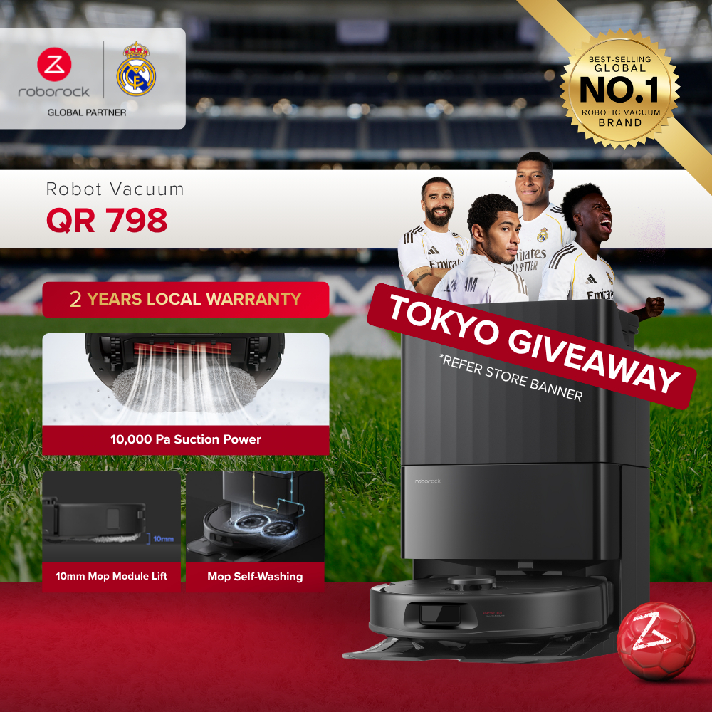 Roborock QR 798 | Robot Vacuum | 10,000Pa Suction Power | Mop Self-Wash | App Control