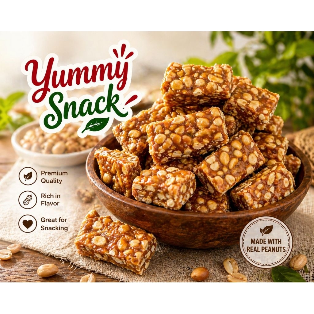 Biskut Timbang] Peanut Candy Block Bepang Gula Kacang 200g ~ 500g