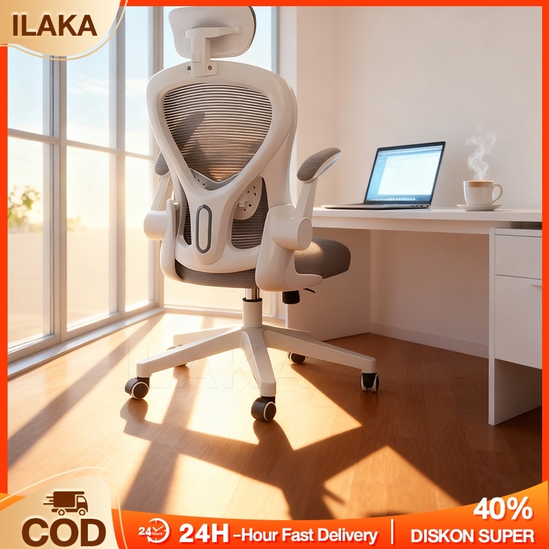 Ergonomic Office Chair With Adjustable Armrest Kerusi Belajar Kerusi Pejabat 360° Swivel Gaming Chair办公椅