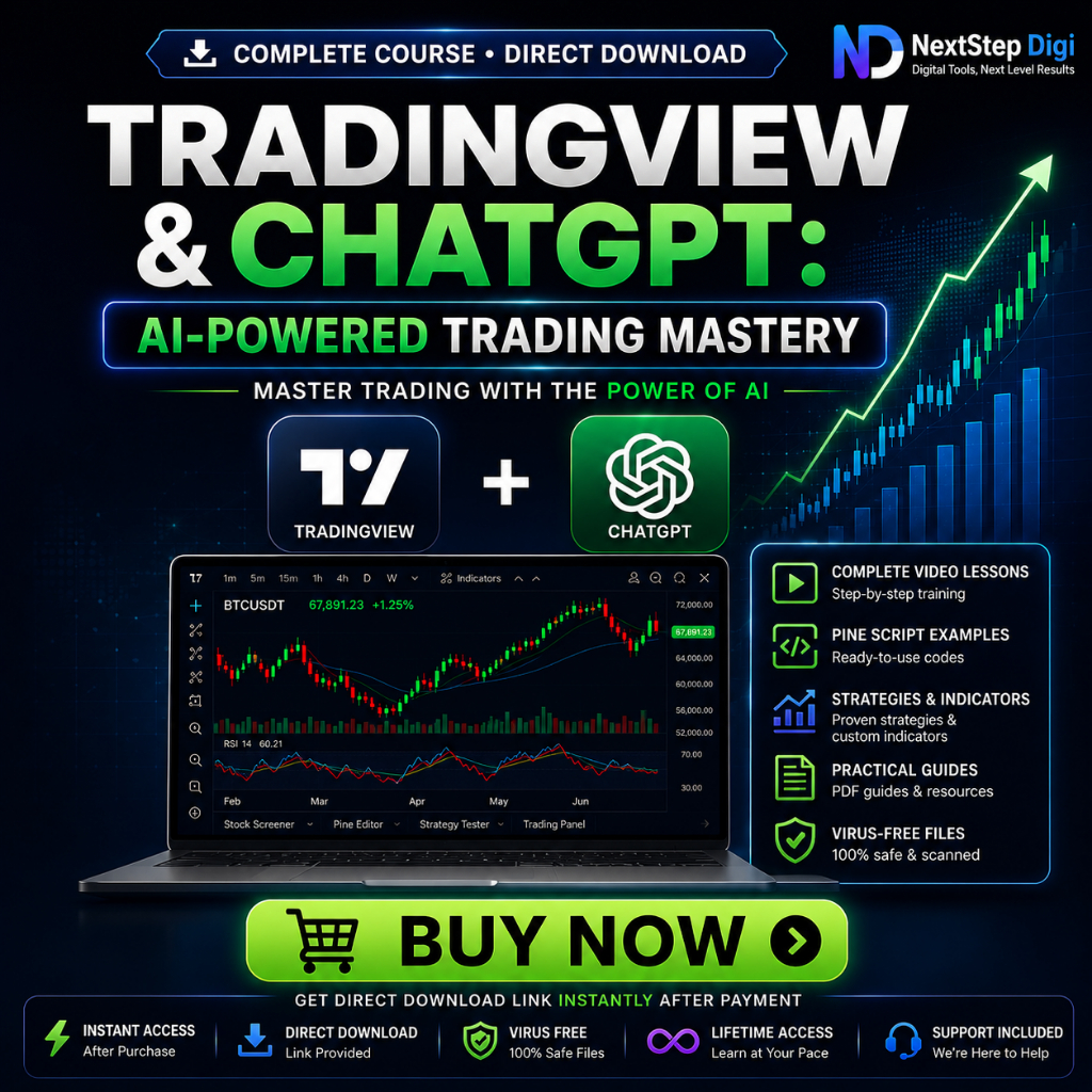 (Course) TradingView & ChatGPT AI-Powered Trading Mastery Course | Direct Download | Lifetime Access | Instant Delivery