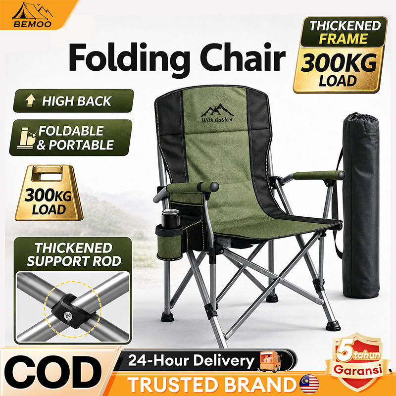 WTHB Portable Folding Chair Outdoor Chair Camping Foldable Heavy Duty Hiking Fishing Chair Beach Chair Picnic Chair