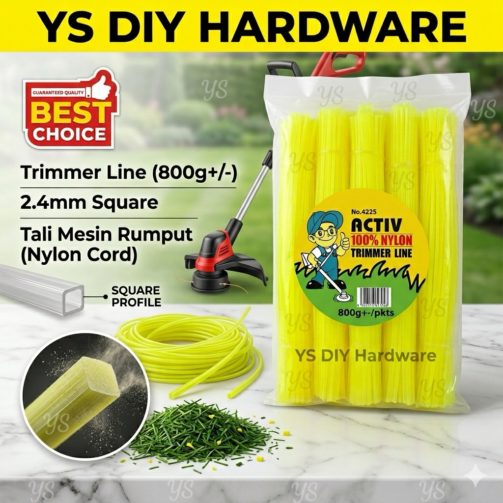 Trimmer Line Tali Mesin Potong Rumput 800g+-/pkts割草绳 割草线