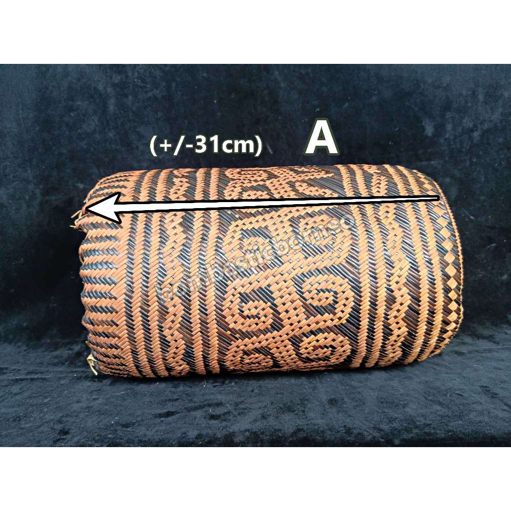 Premium Sarawak Handwoven Bemban Basket Bag | Authentic Traditional Dayak Ajat Backpack