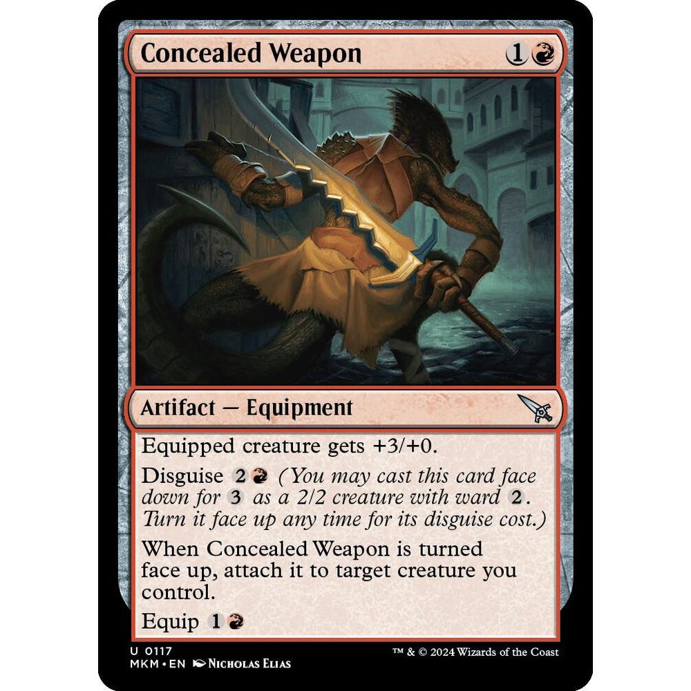MTG: (MKM) U 117 - Concealed Weapon | Single Card | Murders at Karlov Manor |