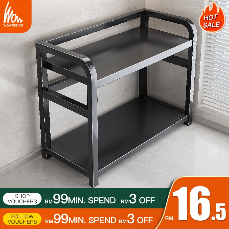 Kitchen Storage Rack Spice Rack Kitchen Rak Rempah Rak Serbaguna Kitchen Rack Rak Dapur Stainless Steel Seasoning Rack