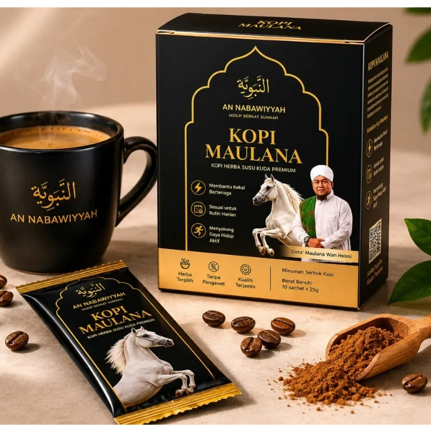 Kopi Maulana - Susu Kuda Tongkat Ali Lelaki Stamina Tenaga Vitaliti Keyakinan