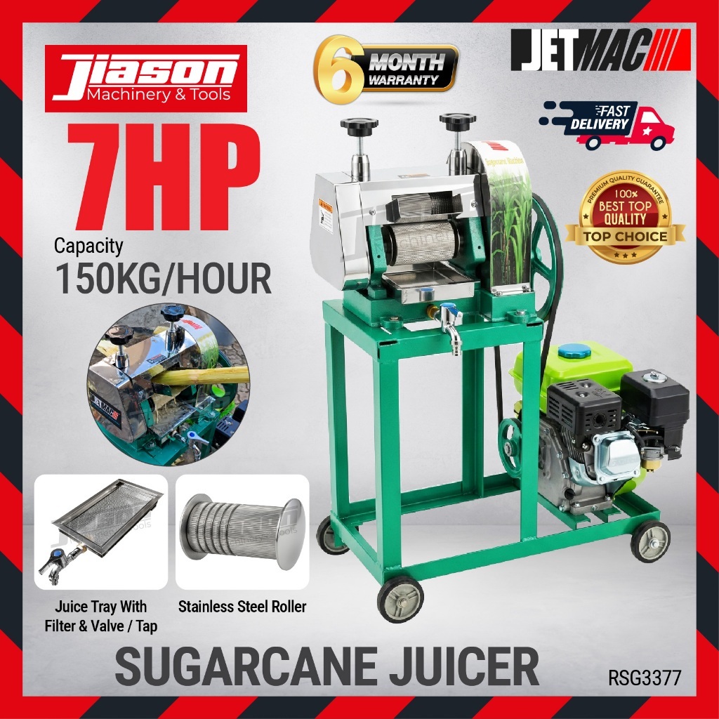 JETMAC 7HP Sugarcane Machine / Sugarcane Juicer / Mesin Tebu w/ Petrol Engine RSG3377