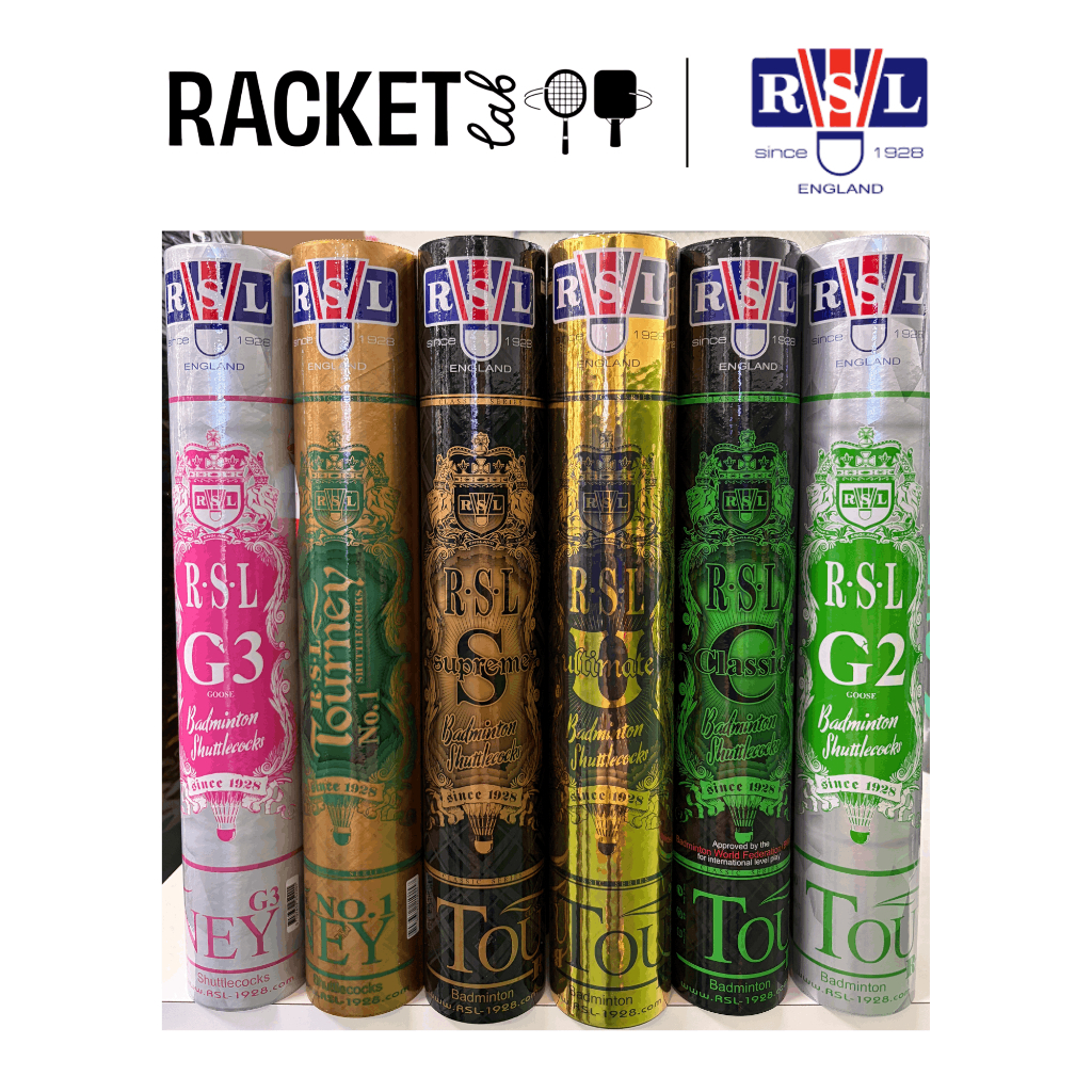RSL ULTIMATE / SUPREME / CLASSIC / PLATINUM / TOURNEY 1 / G2 / G3 / ELITE SHUTTLECOCKS