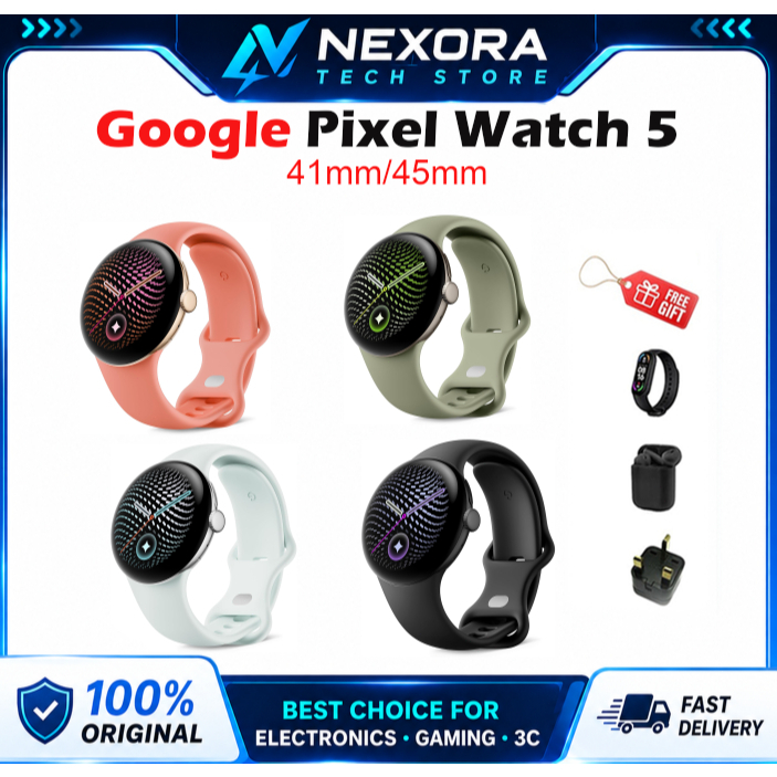 (100%Original) Google Pixel Watch 5 Wi-Fi Smartwatch with Health and Fitness Tracking and Gemini