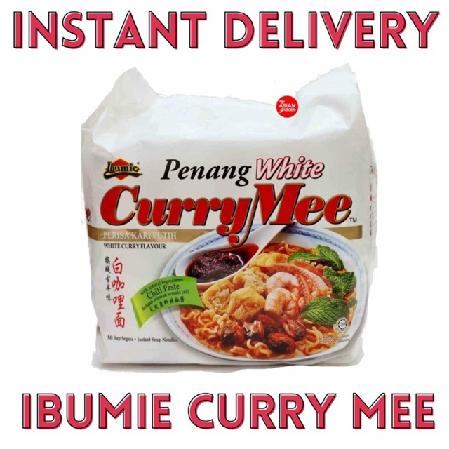 INSTANT DELIVERY - 420G (105G × 4S) IBUMIE PENANG WHITE CURRY MEE / MI KARI PUTIH PENANG IBUMIE