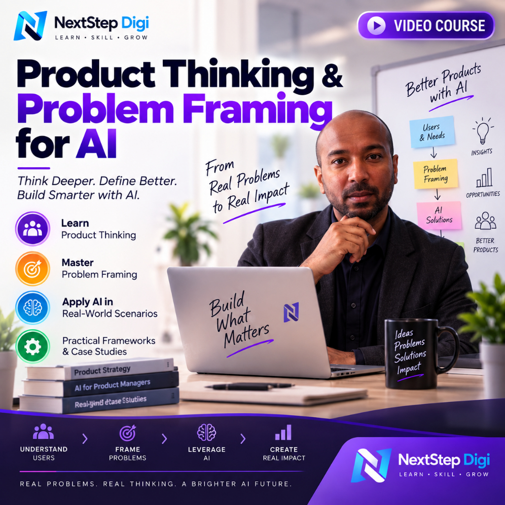 (Video Course) Product Thinking & Problem Framing for AI | Professional | Learn how to identify valuable AI opportuniti
