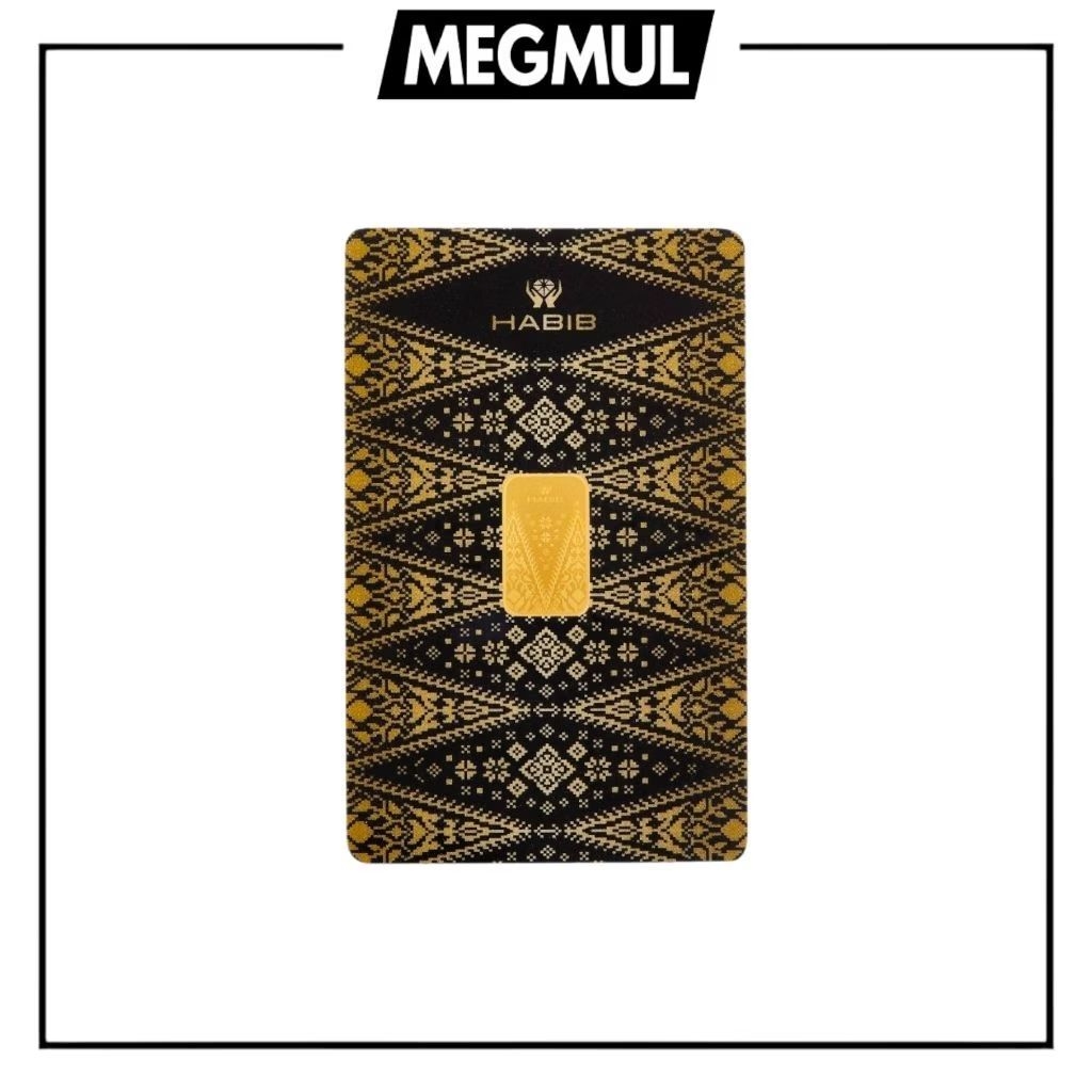 HABIB 2.5g 999.9 Gold Bar (Songket Black) Habib Gold Bar - Limited Stock Only