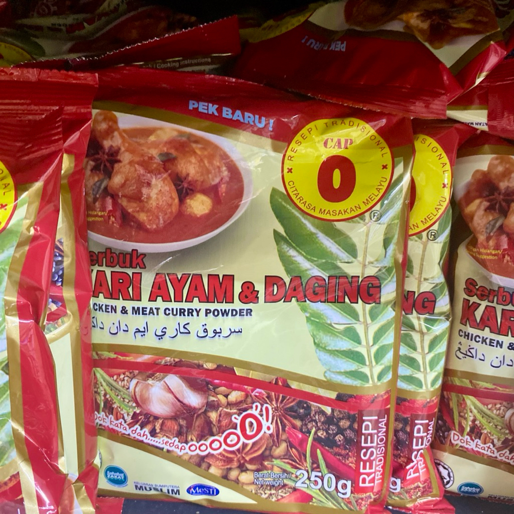 REMPAH KARI AYAM & DAGING CAP | CHICKEN & MEAT CURRY 250G | Easy to Cook Curry Mix