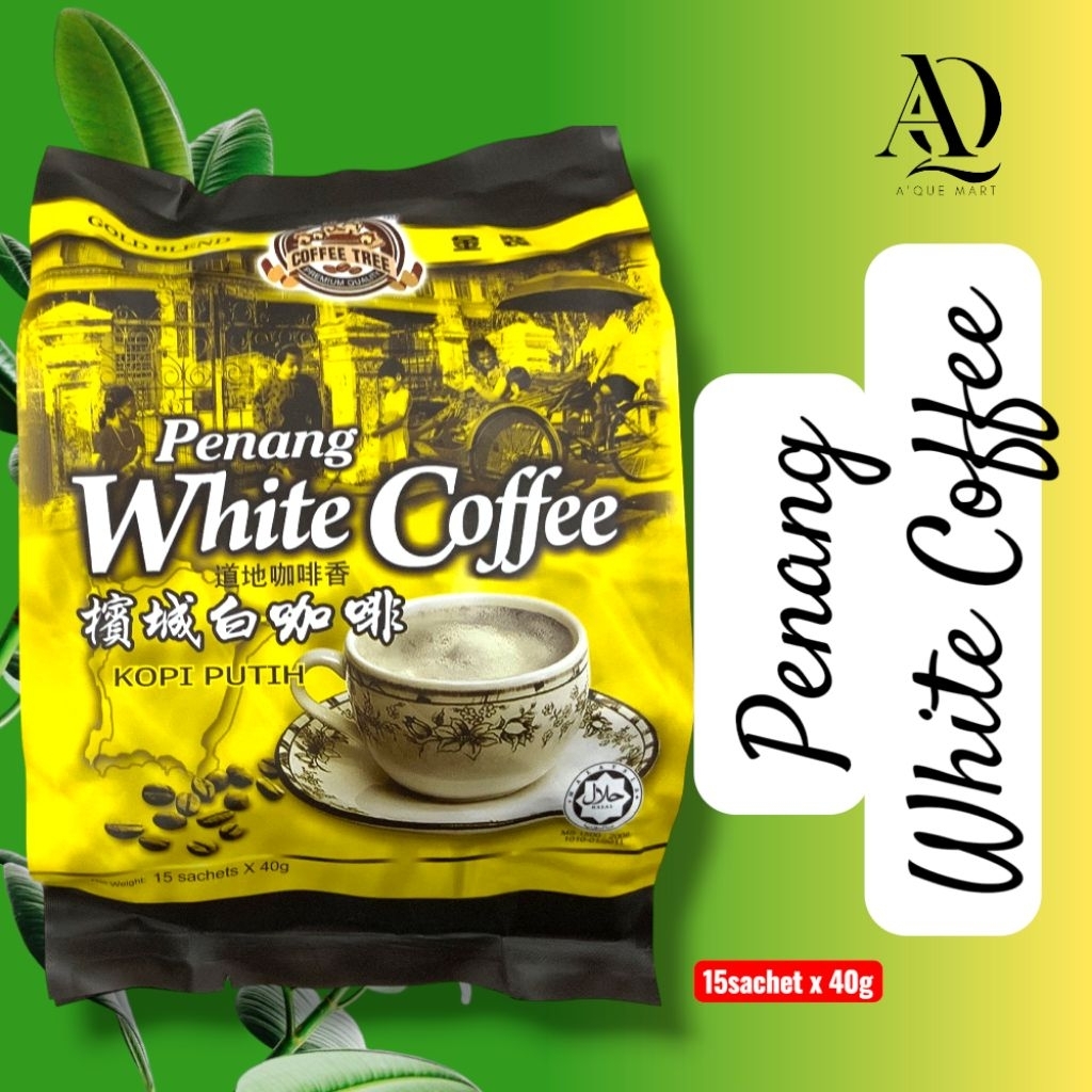 Penang White Coffee 3-in-1 Instant White Coffee (15 Sachets x 40g)