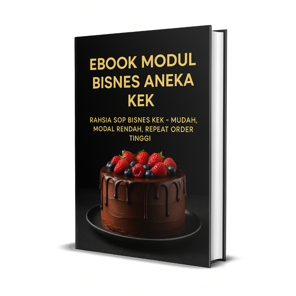 EBOOK MODUL BISNES ANEKA KEK | Panduan Lengkap Bisnes Kek Modal Kecil, Repeat Order Tinggi