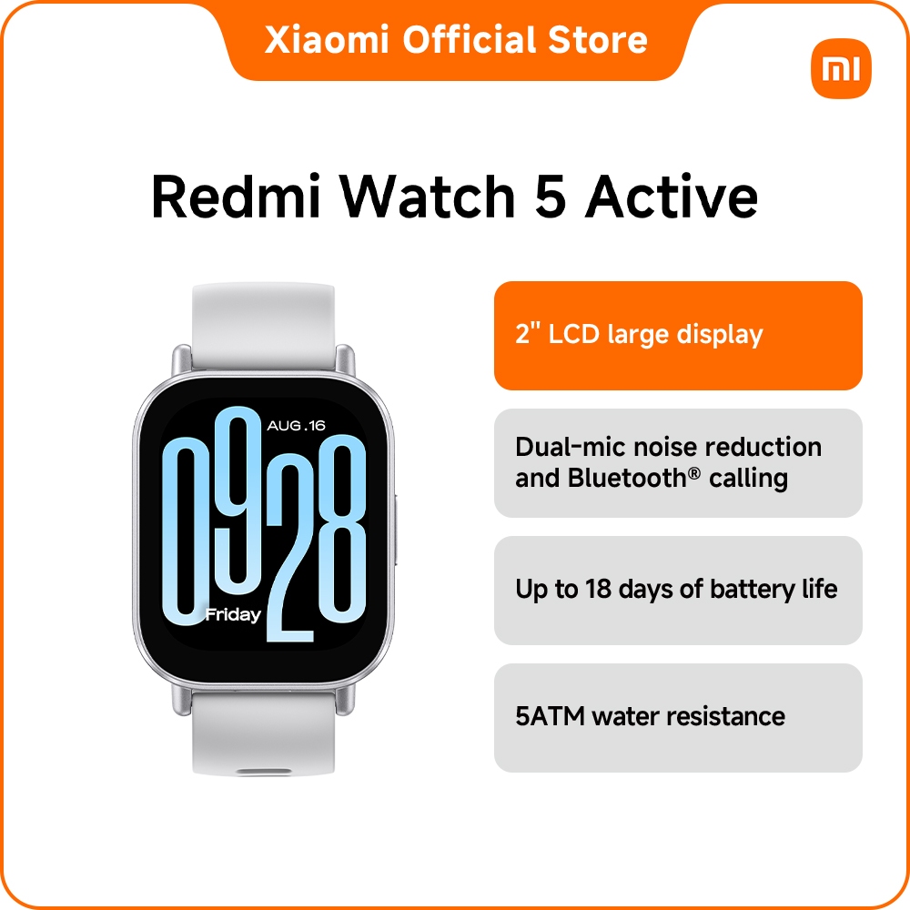 REDMI Watch 5 Active 2'' LCD display/Bluetooth® calling/Up to 18 days of battery life