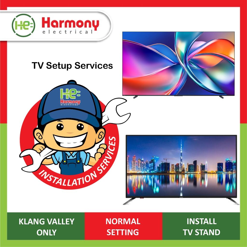 【For Add On Only】TV Setup Services ( Only For Klang Valley )
