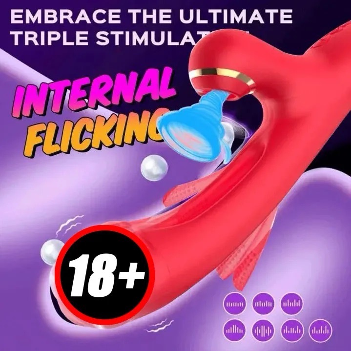 3-in-1 Rabbit Vibrator for Women - G-Spot Stimulator & Clit Vibrator, Flapping Thrusting Sex Toy for Powerful Dual Stimu