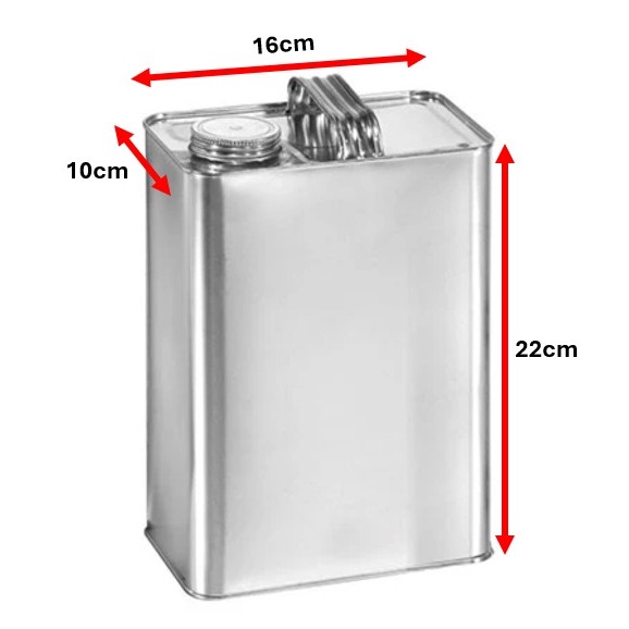 Fuel Tin Metal Container 3L Petrol /Diesel Tin [Ready Stock]