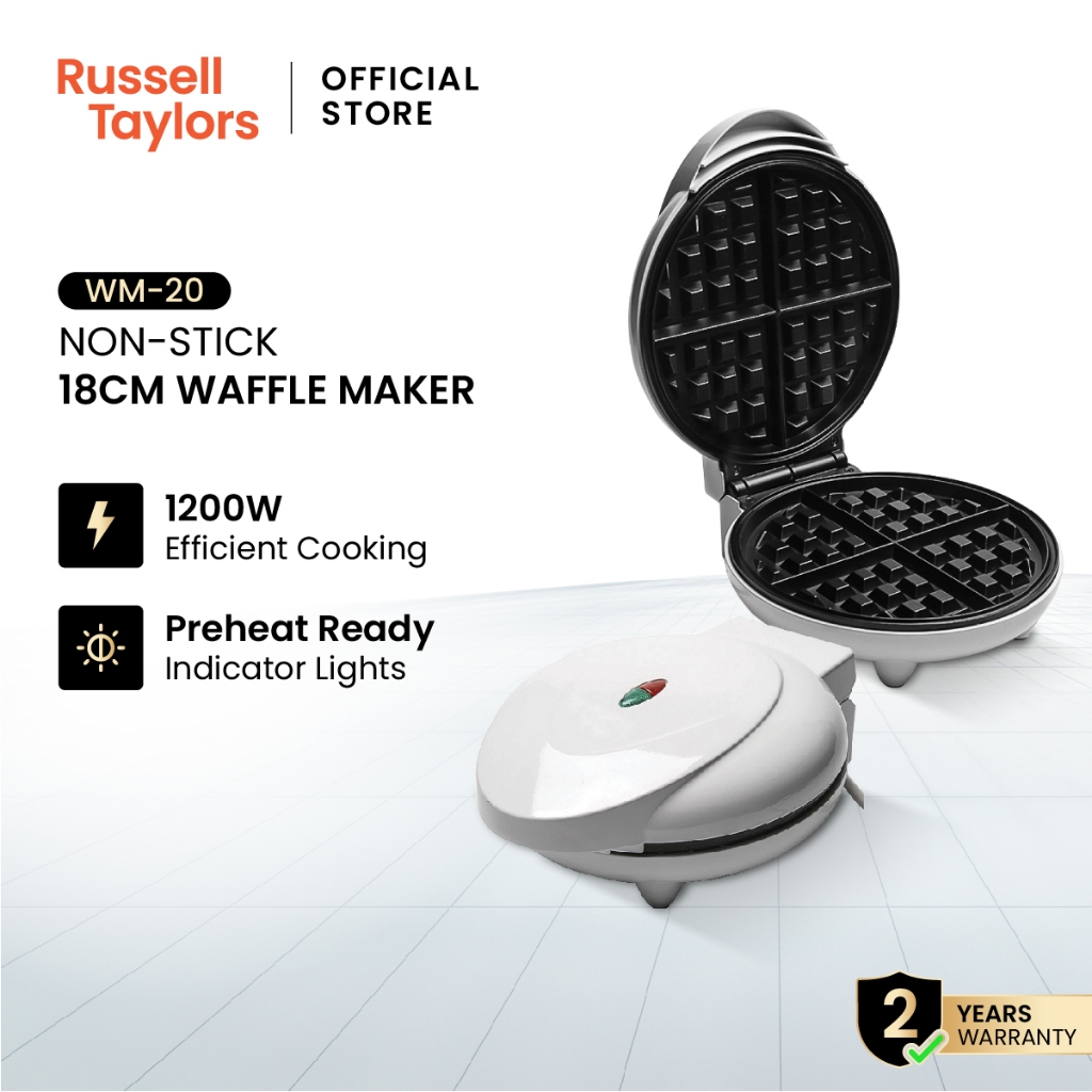Russell Taylors Belgian Waffle Maker WM-20