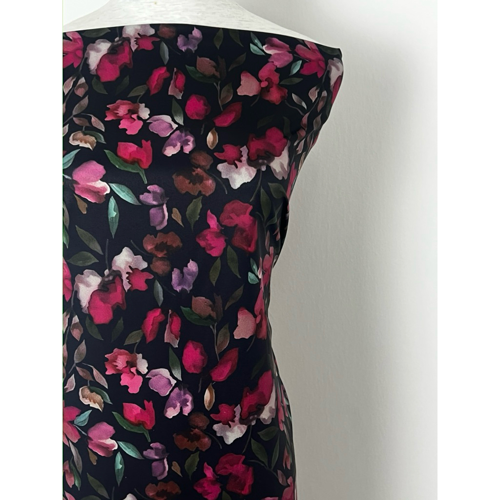 Kain pasang printed velvet satin bidang 60”