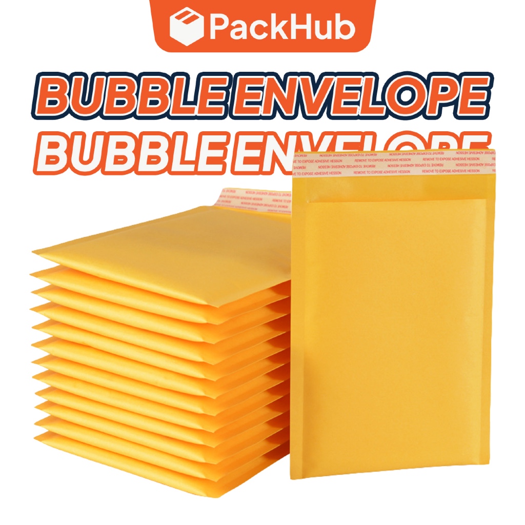 Sampul Pos Kertas Kraft Bubble Padded Courier Bag Mailer Courier Bag Tahan Hentakan Fragile