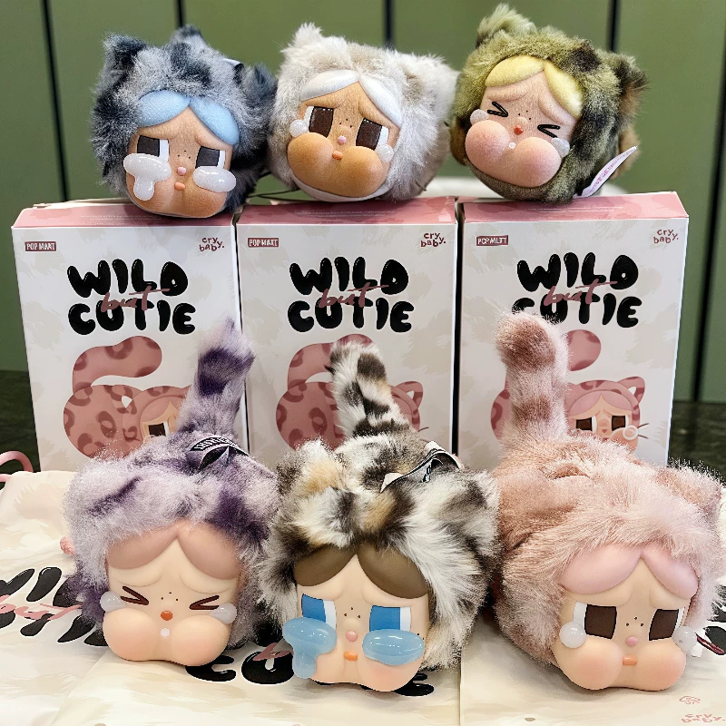 CRYBABY Leopard Cat Series Vinyl Plush Pendant Blind Box Cute doll gift