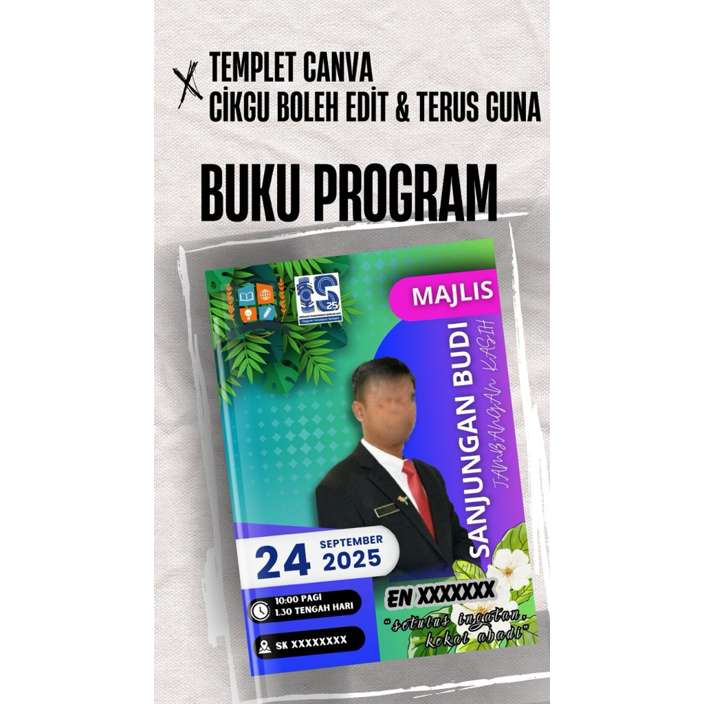 Buku Program dan video montaj Perpisahan Persaraan perpindahan