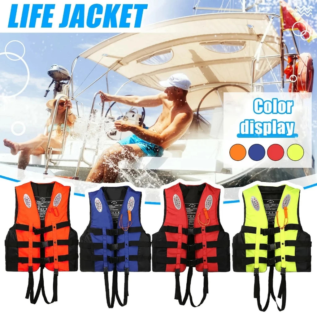 Life Vest Jacket Life Jacket Float Kids Adults Marine Safety Life Jacket For Water Sport Fishing Boating Jaket Keselamat