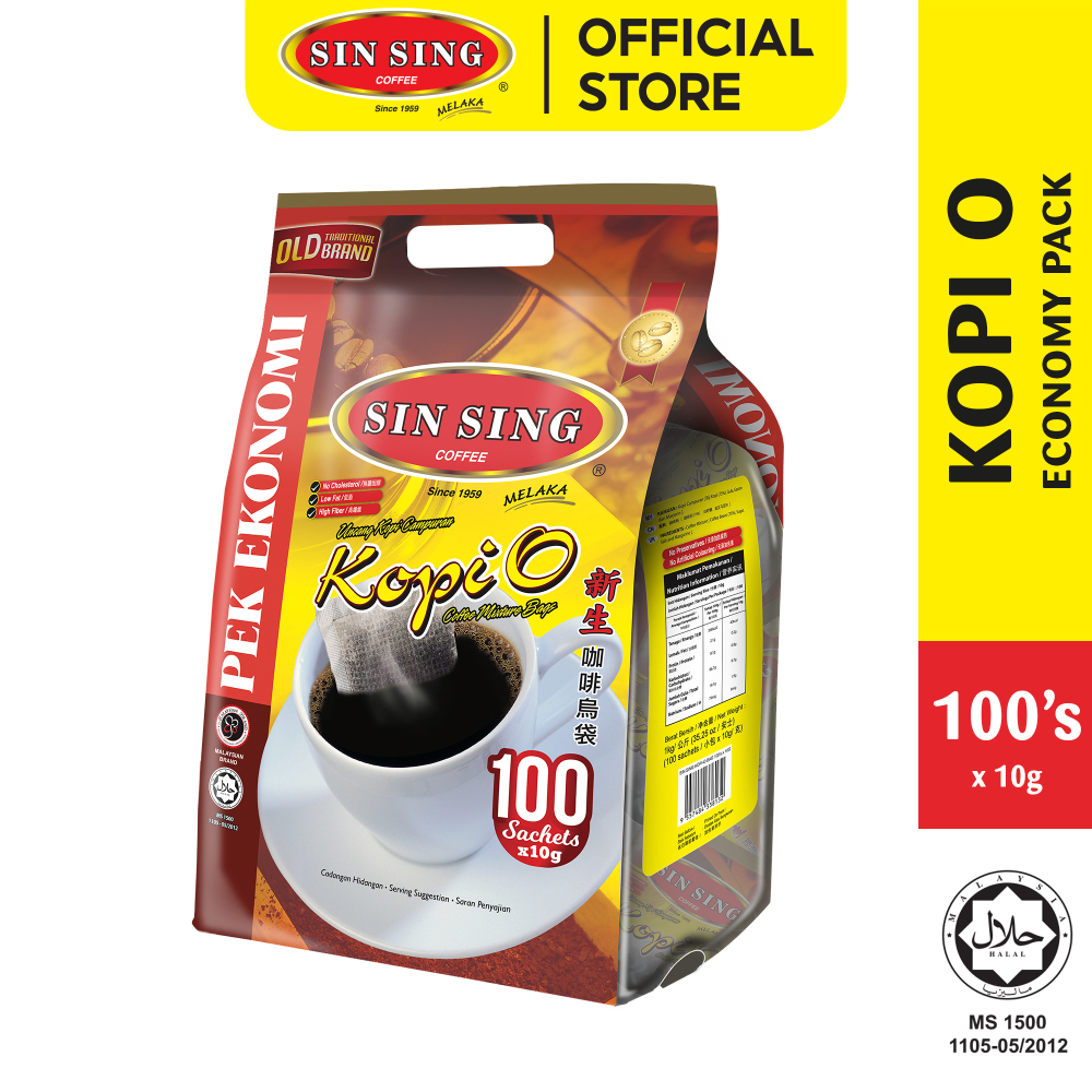 SIN SING Kopi O Uncang Kopi Campuran (100's x 10g) / CAP TUPAI Kopi O Uncang Kopi Campuran (80's x 10g) HALAL