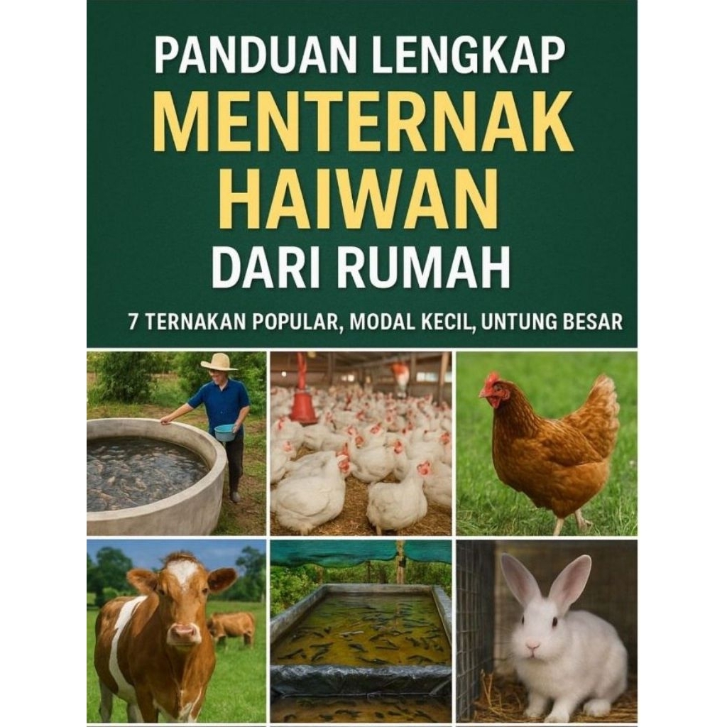 (20 eBook) PANDUAN LENGKAP MENTERNAK HAIWAN DARI RUMAH