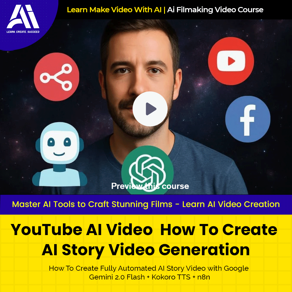 Video Course - YouTube AI Video  How To Create AI Story Video Generation |  Ai Make Video | Make Video With AI