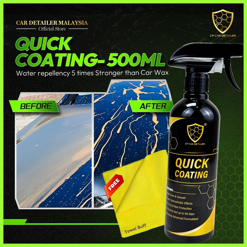CP CAR Detailer - Quick Coating 500ml Hydrophobic Nano Coating Spray Wax Exterior Paint Protection