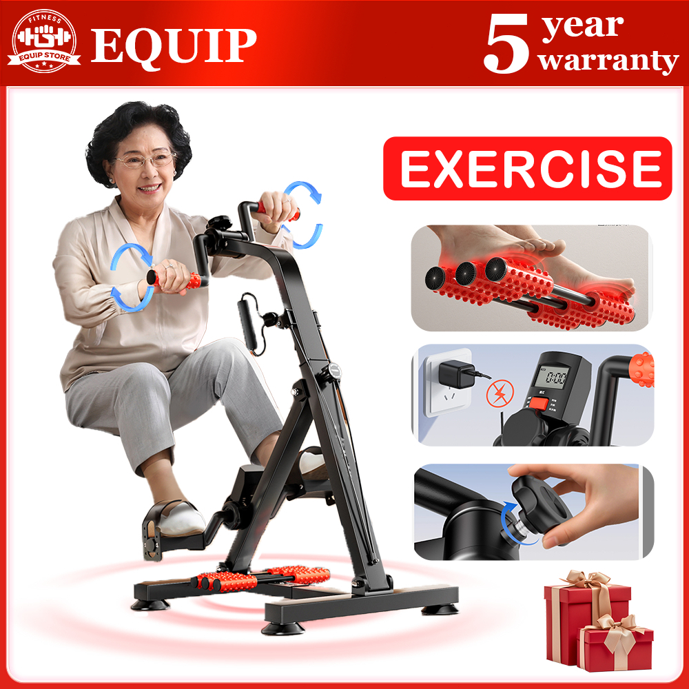 Rehabilitation Bicycle Exercise Bike Urut Portable Folable Collapsible Elderly Indoor Fitness Exercise ArmLeg 健身车