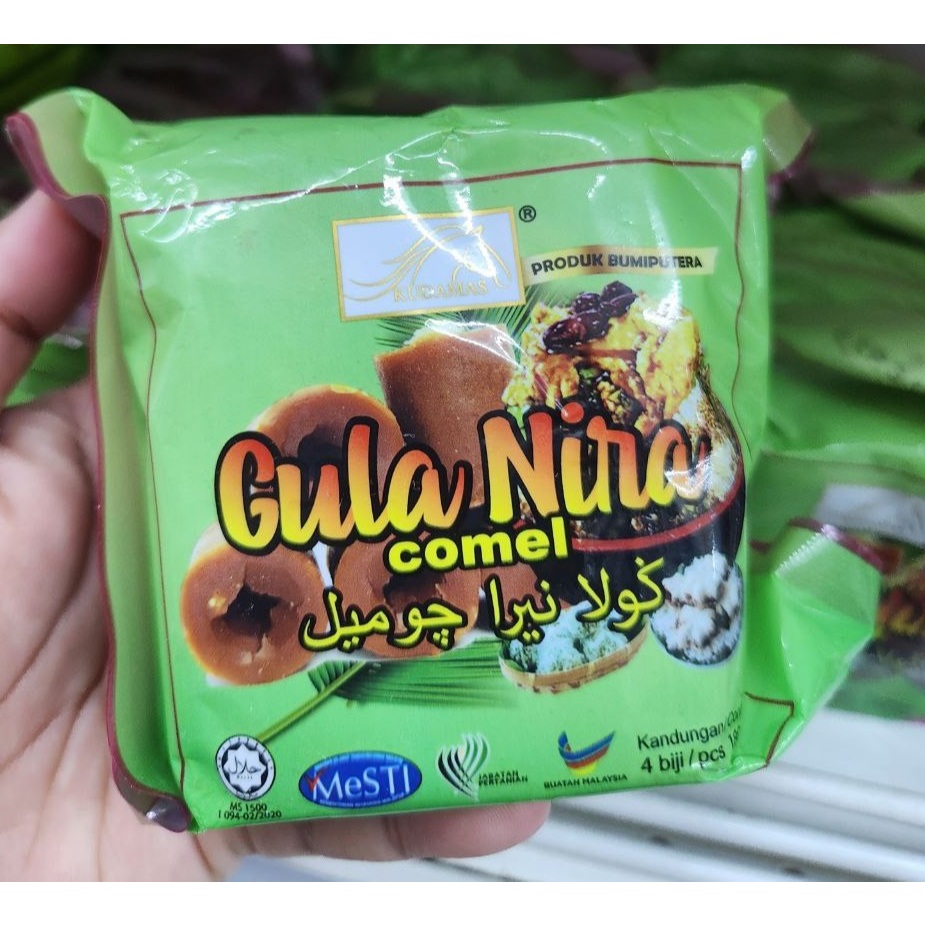 Gula Nira Comel 4pcs – Gula Melaka Mini Tradisional | Asli & Wangi