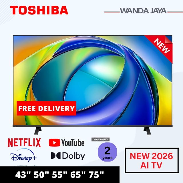[NEW LAUNCH] Toshiba 43/ 50/ 55/ 65/ 75 inch 4K UHD Smart TV / Dolby Atmos / Regza Engine / Television - E330RP