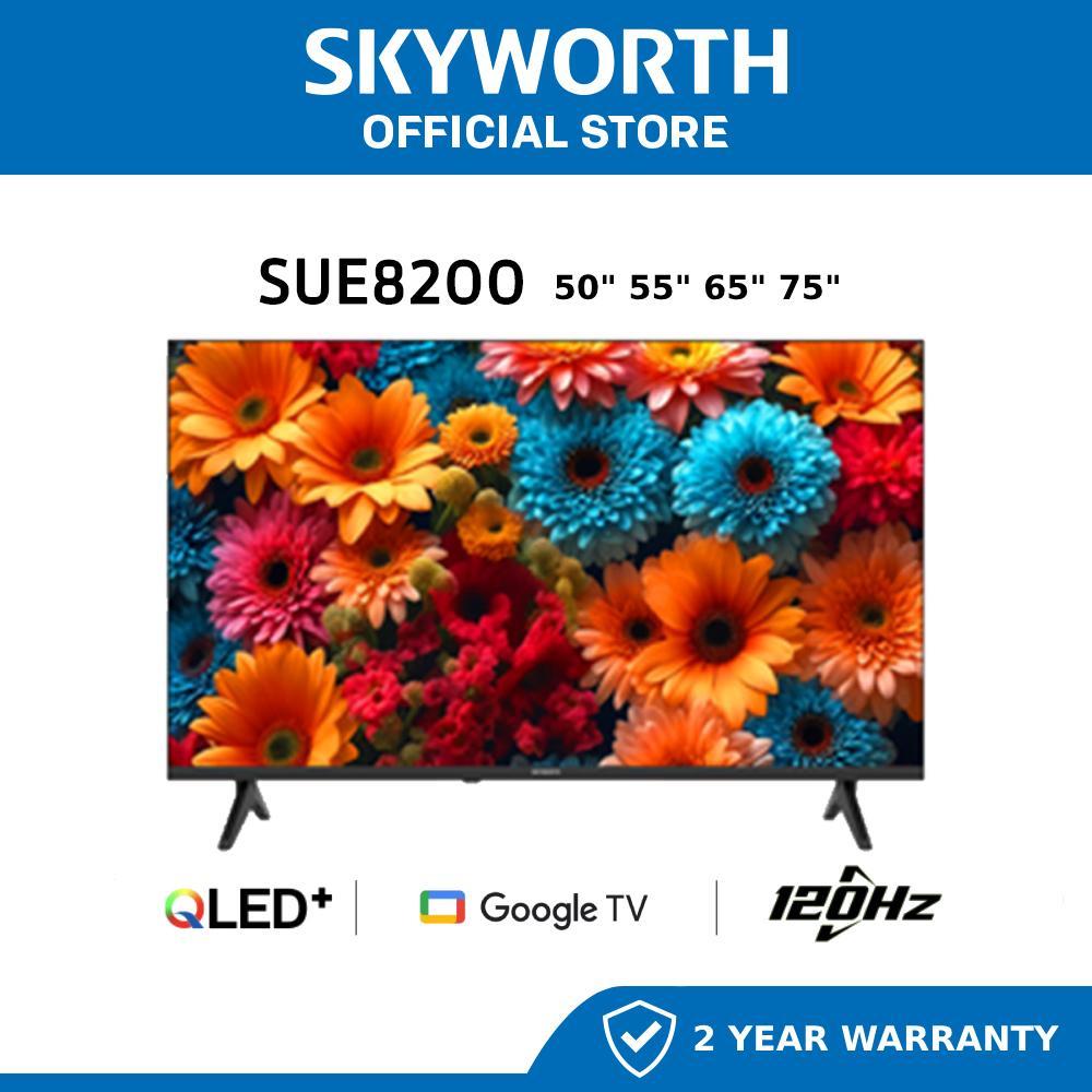 【FREE SHIPPING】SKYWORTH QLED+ SUE8100 / SUE8200 series 50" 55" 65" 75" inch GOOGLE TV QLED 120hz sue8200 gaming