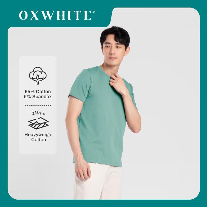 Oxwhite Men Premium Cotton Crew Neck Round Tee (Seasonal Colours)