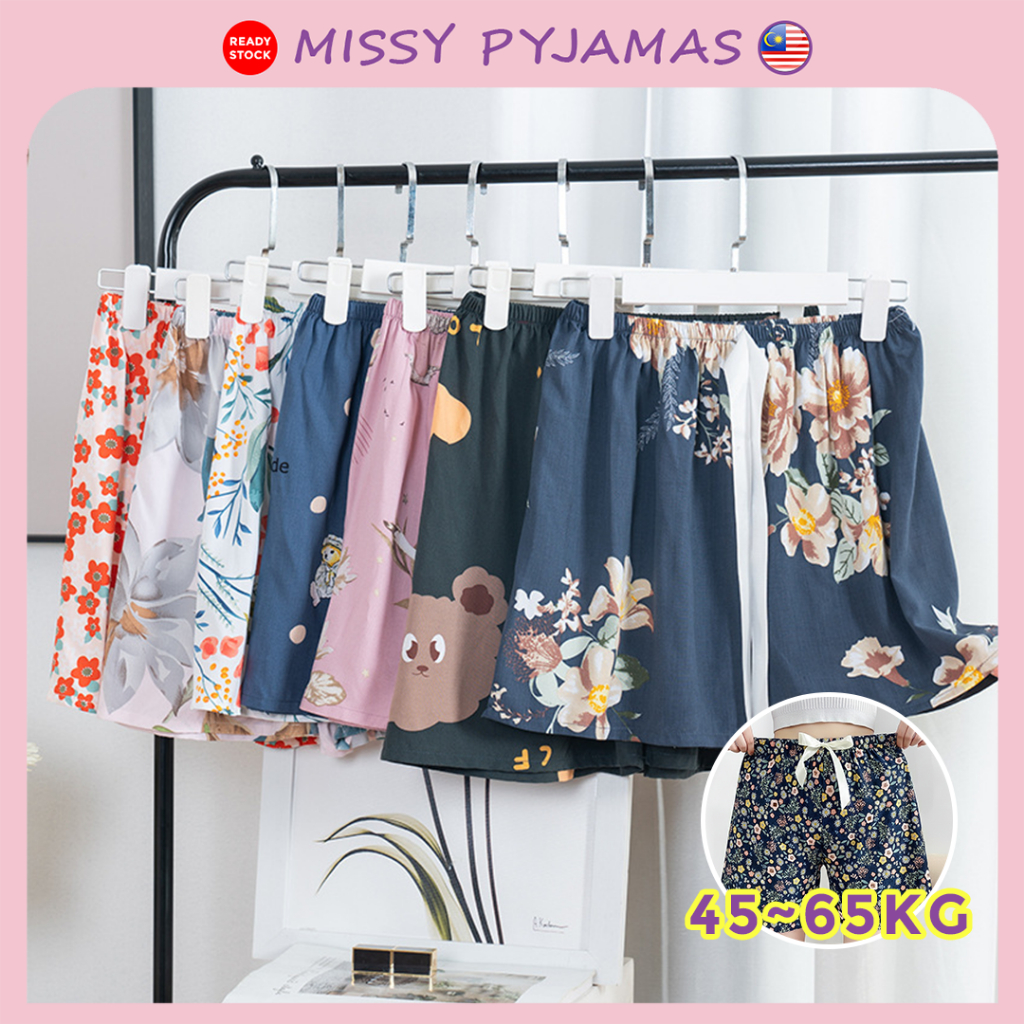 Missy Pyjamas Seluar Tidur Wanita Pajama Seluar Pendek Perempuan Pyjamas Short Pants Women Sleepwear PJ010