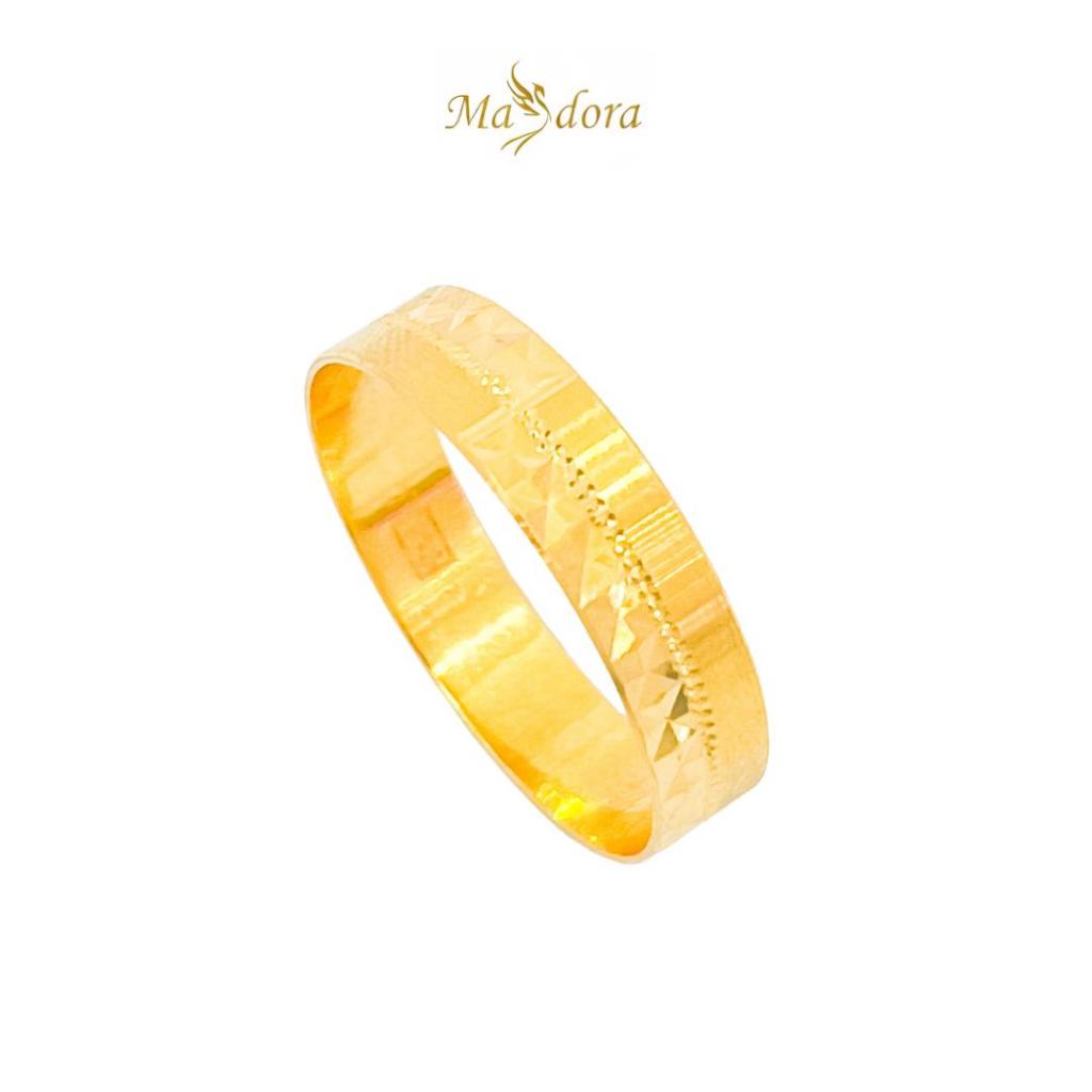 MASDORA KL Cincin Belah Rotan Artisan [L2] Emas 916 Daily