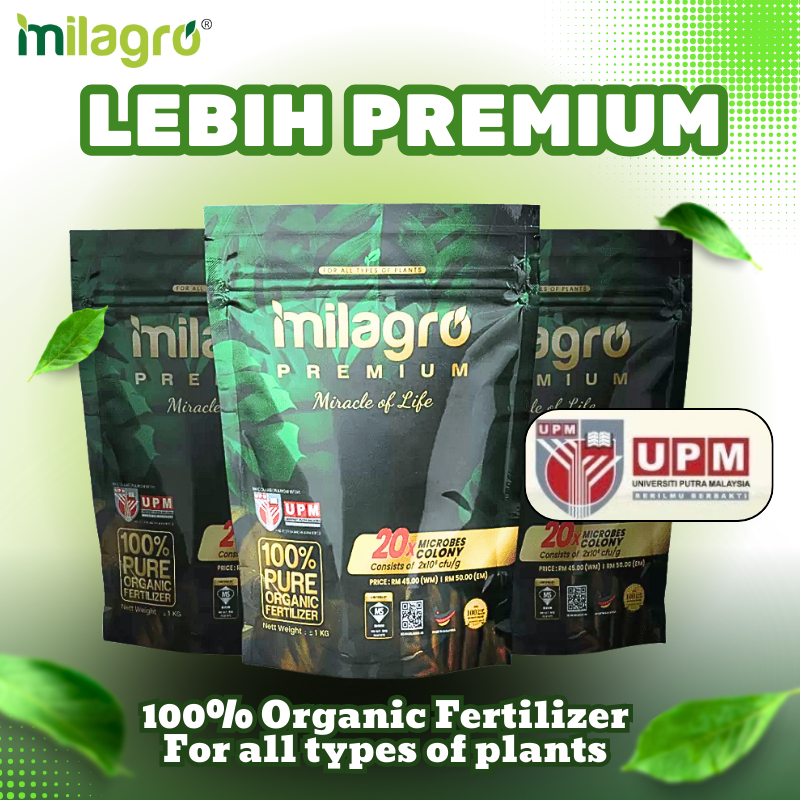 Baja Organik Milagro Premium 1kg – Booster Akar, Stabil pH, Untuk Sayur Buah & Bunga