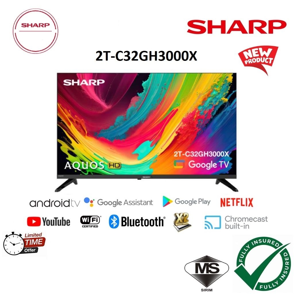 Sharp AQUOS 32" Full HD Google TV 2T-C32GH3000X