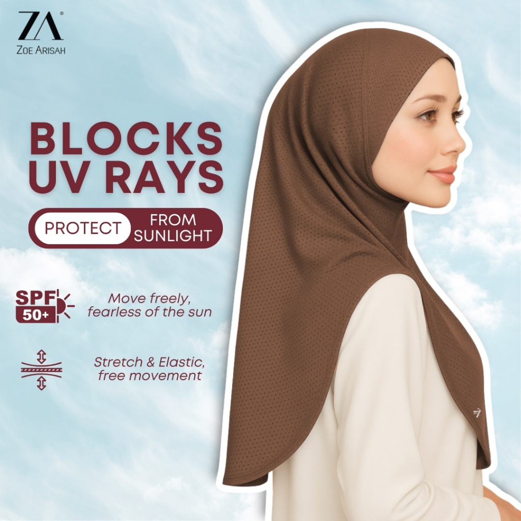 ZOE ARISAH Avila Sevira Tudung Sarung Sukan Sport Hijab Instant Activewear Polyester Muslimah Quick Dry ZOE ARISSA